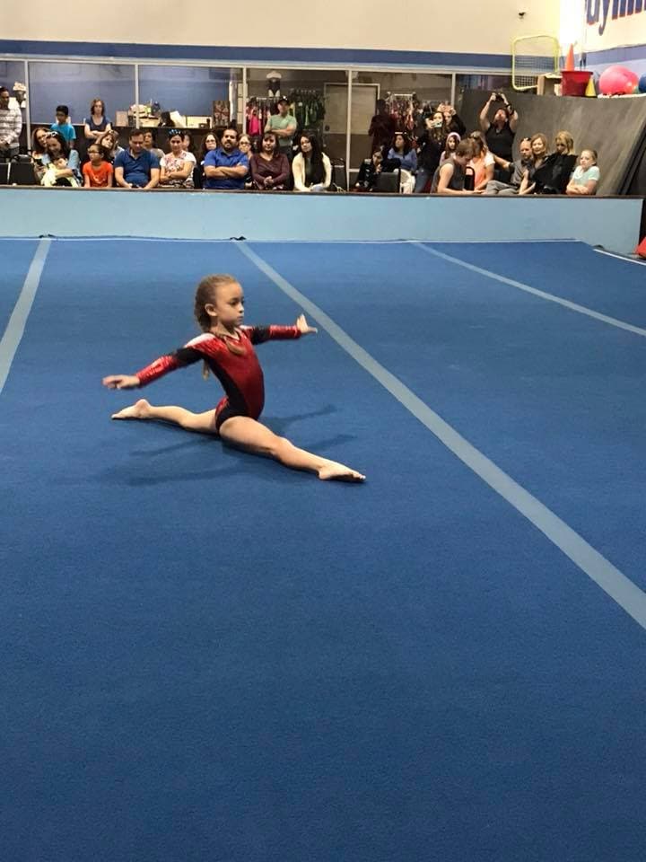 El Paso Gymnastics athlete performing a floor routine